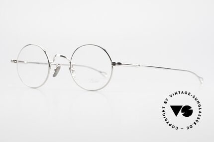 Lunor V 110 Vintage Brille Rund Platinum, ohne große Logos; stattdessen mit zeitloser Eleganz, Passend für Herren und Damen