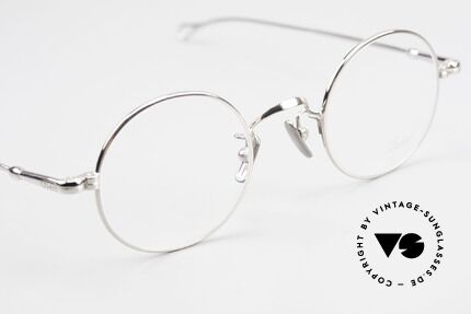 Lunor V 110 Vintage Brille Rund Platinum, aus der 2011er Kollektion in altbekannter Qualität, Passend für Herren und Damen