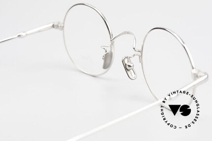 Lunor V 110 Vintage Brille Rund Platinum, Größe: medium, Passend für Herren und Damen