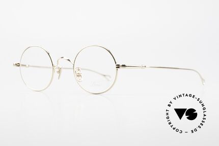 Lunor V 110 Lunor Brille Rund Vergoldet, ohne große Logos; stattdessen mit zeitloser Eleganz, Passend für Herren und Damen
