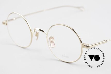Lunor V 110 Lunor Brille Rund Vergoldet, Modell V110 = zeitlose Brille für Damen und Herren, Passend für Herren und Damen