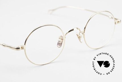 Lunor V 110 Lunor Brille Rund Vergoldet, aus der 2011er Kollektion in altbekannter Qualität, Passend für Herren und Damen