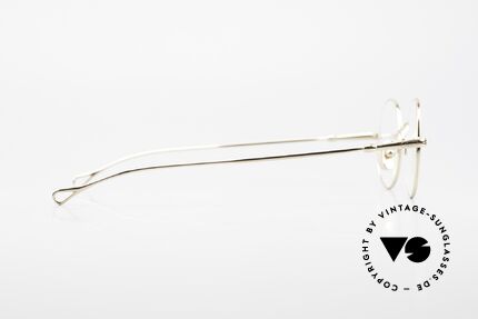 Lunor V 110 Lunor Brille Rund Vergoldet, natürlich ungetragen und kostspielig gold-plattiert, Passend für Herren und Damen