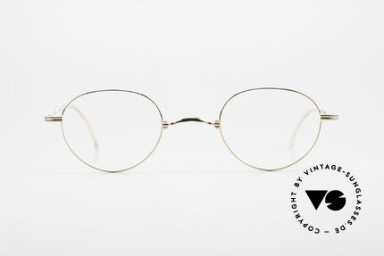Lunor XXV Folding 03 Lunor Faltbrille Panto Gold, deutsches Traditionsunternehmen; made in Germany, Passend für Herren und Damen