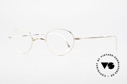 Lunor XXV Folding 03 Lunor Faltbrille Panto Gold, Brillendesign in Anlehnung an frühere Jahrhunderte, Passend für Herren und Damen