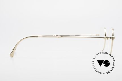 Lunor XXV Folding 03 Lunor Faltbrille Panto Gold, Größe: extra small, Passend für Herren und Damen