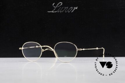 Lunor XXV Folding 03 Lunor Faltbrille Panto Gold, Größe: extra small, Passend für Herren und Damen