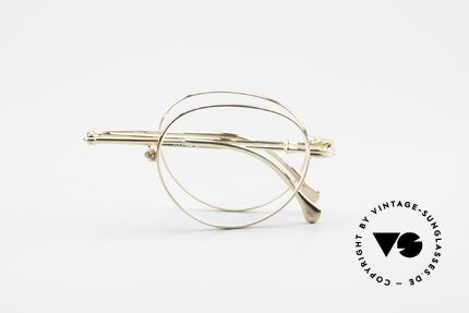 Lunor XXV Folding 03 Lunor Faltbrille Panto Gold, Größe: extra small, Passend für Herren und Damen