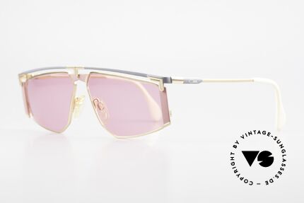 Cazal 235 Pinke Titanium Vintage Brille, markantes Design (unverwechselbar Mr. CAri ZALloni), Passend für Herren und Damen