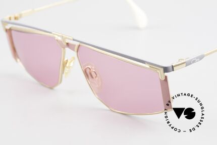 Cazal 235 Pinke Titanium Vintage Brille, damals fester Bestandteil der amerik. Hip-Hop Szene, Passend für Herren und Damen