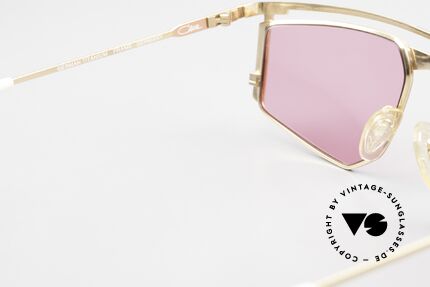 Cazal 235 Pinke Titanium Vintage Brille, KEINE Retrobrille; ein echtes altes Cazal ORIGINAL!!, Passend für Herren und Damen