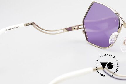 Cazal 226 Vintage Sonnenbrille Damen, lila Sonnengläser (100% UV) könnten getauscht werden, Passend für Damen