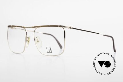 Dunhill 6056 Alte 80er Horn Vintage Brille, schlichtes, stilvolles Design (Gentleman Brille), Passend für Herren