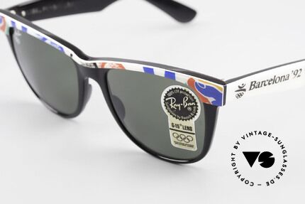 Ray Ban Wayfarer II Olympia Brille 1992 Barcelona, B&L Bausch&Lomb Qualitätsgläser (100% UV-Schutz), Passend für Herren und Damen