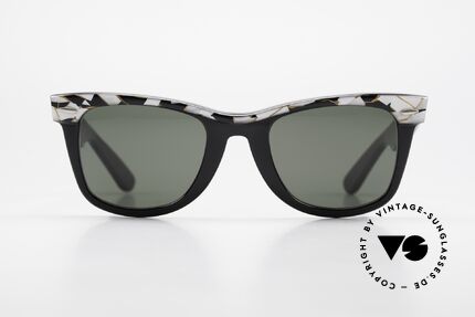 Ray Ban Wayfarer I Original Mosaic Wayfarer 80er, Bausch & Lomb Qualitätsgläser (100% UV-Schutz), Passend für Herren und Damen Ray Ban Wayfarer I Original Mosaic Wayfarer 80er, Bausch & Lomb Qualitätsgläser (100% UV-Schutz), Passend für Herren und Damen