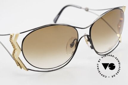 Paloma Picasso 3707 Strass Damensonnenbrille 90er, KEINE retro Sonnenbrille; ein vintage 90er Original, Passend für Damen