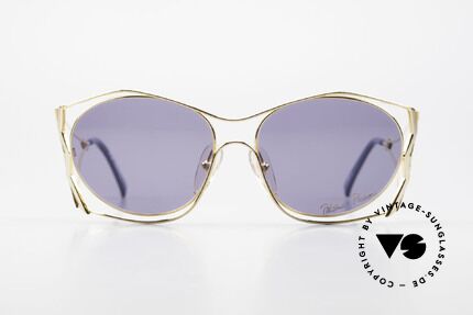 Paloma Picasso 3707 90er Sonnenbrille Vergoldet, verspielt und elegant zugleich; einfach zauberhaft, Passend für Damen