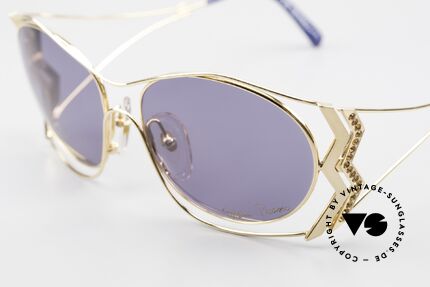 Paloma Picasso 3707 90er Sonnenbrille Vergoldet, ungetragenes Modell mit original Etui von Picasso, Passend für Damen