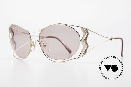 Paloma Picasso 3707 90er Sonnenbrille Mit Strass, das wahrscheinlich schönste Modell von Paloma P., Passend für Damen