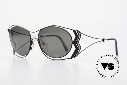 Paloma Picasso 3707 1990er Sonnenbrille Kristall, das wahrscheinlich schönste Modell von Paloma P., Passend für Damen