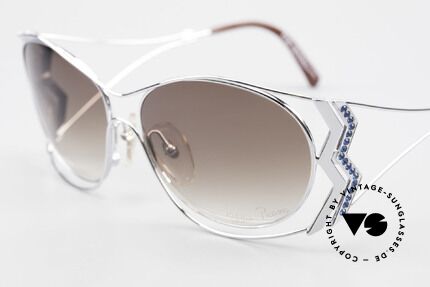 Paloma Picasso 3707 90er Strass-Sonnenbrille Capri, ungetragenes Modell mit original Etui von Picasso, Passend für Damen