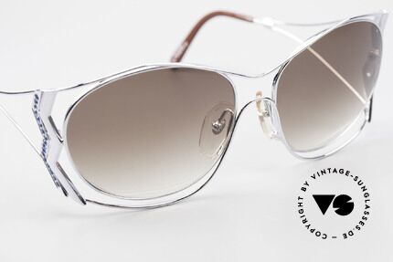 Paloma Picasso 3707 90er Strass-Sonnenbrille Capri, KEINE retro Sonnenbrille; ein vintage 90er Original, Passend für Damen