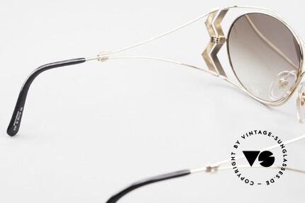 Paloma Picasso 3707 Vergoldete 90er Brille Kristall, Größe: medium, Passend für Damen