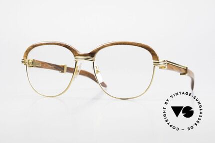 Cartier Malmaison Diego A. Maradona Holzbrille, Cartier Holzbrille, Promibrille und Luxusbrille, Passend für Herren und Damen