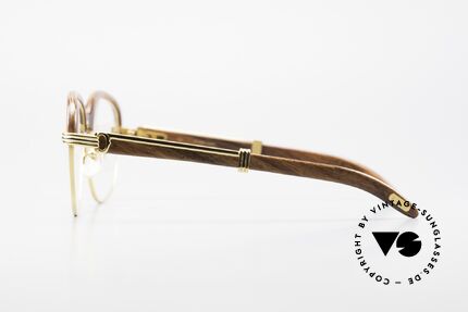 Cartier Malmaison Diego A. Maradona Holzbrille, ungetragenes Einzelstück + orig. Cartier Zubehör, Passend für Herren und Damen