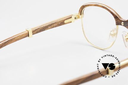 Cartier Malmaison Diego A. Maradona Holzbrille, Größe: small, Passend für Herren und Damen