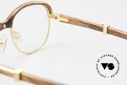 Cartier Malmaison Diego A. Maradona Holzbrille, Größe: small, Passend für Herren und Damen