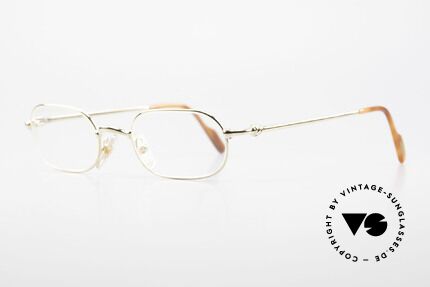 Cartier Orfy - M 90er Luxusbrille Eckig Unisex, leichter flexibler Rahmen für höchsten Tragekomfort, Passend für Herren und Damen