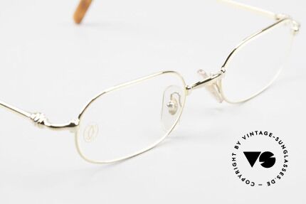 Cartier Orfy - M 90er Luxusbrille Eckig Unisex, ungetragenes Einzelstück inkl. orig. Cartier Zubehör, Passend für Herren und Damen