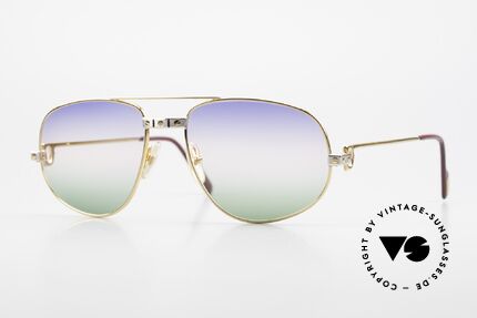 Cartier Romance Santos - L Luxus Vintage Sonnenbrille, vintage CARTIER Luxus-Sonnenbrille; Modell ROMANCE, Passend für Herren Cartier Romance Santos - L Luxus Vintage Sonnenbrille, vintage CARTIER Luxus-Sonnenbrille; Modell ROMANCE, Passend für Herren