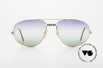 Cartier Romance Santos - L Luxus Vintage Sonnenbrille, wurde 1986 veröffentlicht und dann bis 1997 produziert, Passend für Herren Cartier Romance Santos - L Luxus Vintage Sonnenbrille, wurde 1986 veröffentlicht und dann bis 1997 produziert, Passend für Herren
