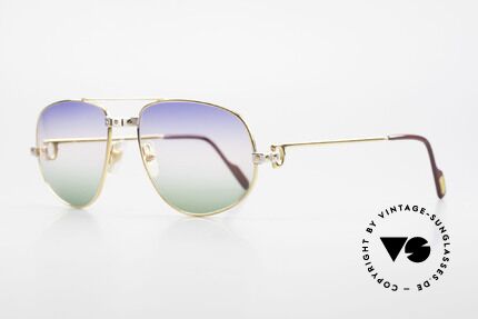 Cartier Romance Santos - L Luxus Vintage Sonnenbrille, dieses Mod. mit SANTOS-Dekor & LARGE Gr. 58-18, 140, Passend für Herren Cartier Romance Santos - L Luxus Vintage Sonnenbrille, dieses Mod. mit SANTOS-Dekor & LARGE Gr. 58-18, 140, Passend für Herren