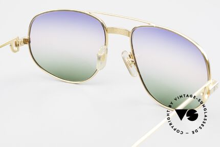 Cartier Romance Santos - L Luxus Vintage Sonnenbrille, neue Sonnengläser mit dreifach-Verlauf; 100% UV Schutz, Passend für Herren Cartier Romance Santos - L Luxus Vintage Sonnenbrille, neue Sonnengläser mit dreifach-Verlauf; 100% UV Schutz, Passend für Herren