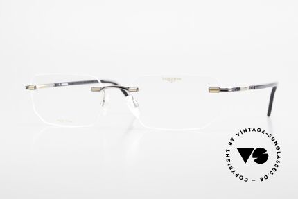 Longines 4238 Randlose 90er Brille Herren, randlose 90er Brille v. Longines, Pure Titan Herrenbrille, Passend für Herren