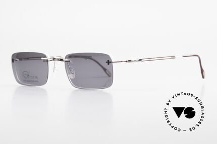 Longines 4367 Randlosbrille Polarisierend, Sonnen-Clip mit POLARisierenden Gläsern (100% UV), Passend für Herren