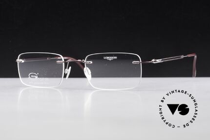 Longines 4367 Randlosbrille Polarisierend, die geflügelte Sanduhr als Longines-Logo auf den Bügeln, Passend für Herren