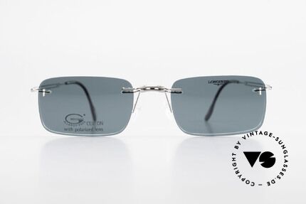 Longines 4367 Randlose Brille Polarisierend, allergiefreie, randlose 90er Jahre Brille von Longines, Passend für Herren
