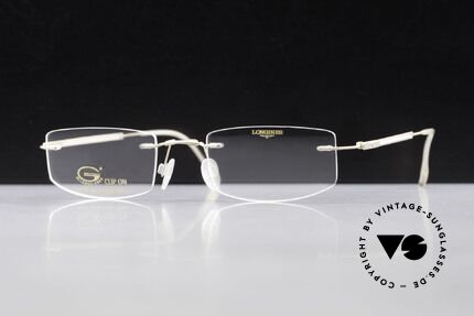 Longines 4378 Polarisierende Randlosbrille, Sonnen-Clip mit POLARisierenden Gläsern (100% UV), Passend für Herren und Damen