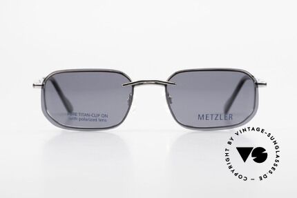 Metzler 1716 90er Titanbrille Polarisierend, sehr leichte Fassung mit flexiblen Federscharnieren, Passend für Herren