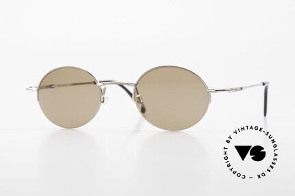 Longines 4363 Ovale Sonnenbrille 90er Rund, rund-ovale Longines Sonnenbrille aus den 90er Jahren, Passend für Herren und Damen