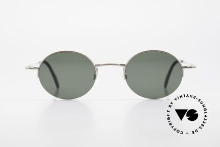 Longines 4363 Rund Ovale Sonnenbrille 90er, Nylor-Qualitätsfassung mit vielen kleinen Designdetails, Passend für Herren und Damen