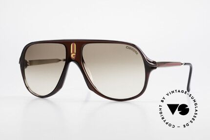 Carrera 5547 Alte 80er Vintage Sonnenbrille, sehr seltene Carrera vintage Sonnenbrille von 1986, Passend für Herren