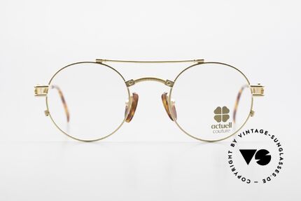 Actuell Couture 802 Runde 80er Brille Steampunk, Top-Verarbeitung und Materialkombinationen, Passend für Herren und Damen