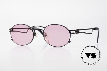 Jean Paul Gaultier 56-3173 Pinke Ovale Vintage Brille, ovale vintage Jean Paul GAULTIER Sonnenbrille von 1995, Passend für Herren und Damen