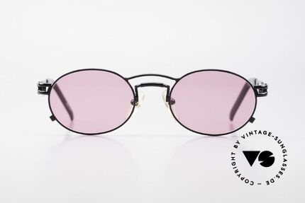 Jean Paul Gaultier 56-3173 Pinke Ovale Vintage Brille, echte Spitzenqualität und ein überragender Tragekomfort, Passend für Herren und Damen