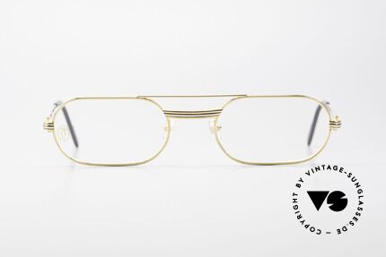 Cartier MUST LC Rose - S Limitierte Rosé Gold Brille, hier mit Louis Cartier Dekor in S Größe 53°20, 130, Passend für Herren und Damen